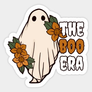 The boo era- floral cute ghost Sticker